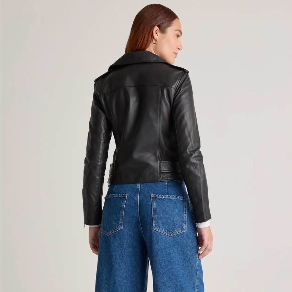 Quince 100% Leather motorcycle jacket - Picture 9 of 13
